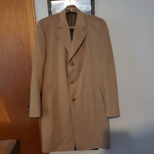 Canali Camel colored Cashmere Wool Pea Coat Men’s Size 48r Made in Italy